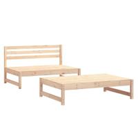 2-delige Loungeset massief grenenhout - thumbnail