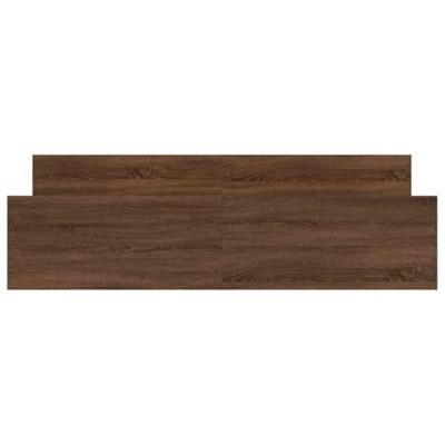 Bedframe hoofd- en voeteneinde bruin eikenkleur 160x200 cm