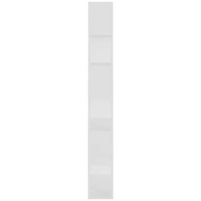 Boekenkast/kamerscherm 80x24x186 cm bewerkt hout wit