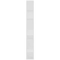Boekenkast/kamerscherm 80x24x186 cm bewerkt hout wit - thumbnail