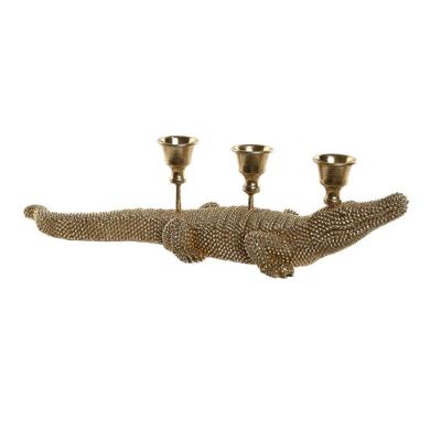 Decoratieve figuren Home ESPRIT Gouden Kandelaar 42,5 x 12,5 x 11,5 cm