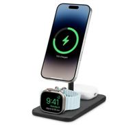 Twelve South HiRise 3 Deluxe 3-in-1 Qi2 draadloze oplader - Black - thumbnail