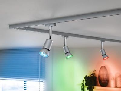 29149 Paulmann Home LED-lamp GU10 Energielabel: F (A - G) 4.8 W RGBW Chroom (mat)