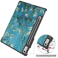Lunso - Lenovo Tab P11 Pro Gen 2 (2e generatie) - Tri-Fold Bookcase hoes - Van Gogh Amandelbloesem - thumbnail