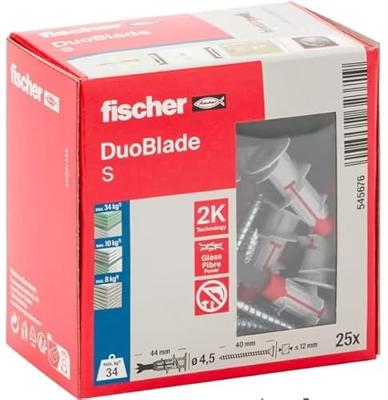Gipsplaatplug Duoblade zelfb.m.schr.44x50mm