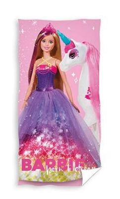 Barbie strandlaken Unicorn - 70 x 140 cm Barbie strandlaken Unicorn - 70 x 140 cm
