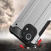 Lunso - Armor Guard backcover hoes - Xiaomi Mi 11 - Zilver - thumbnail