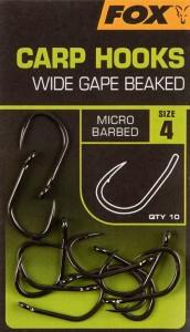 Fox Carp Hooks Wide Gape 10st. Size 6