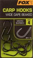 Fox Carp Hooks Wide Gape 10st. Size 6 - thumbnail