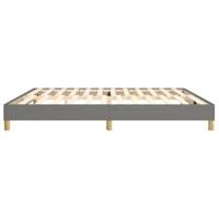 Boxspringframe stof donkergrijs 200x200 cm - thumbnail