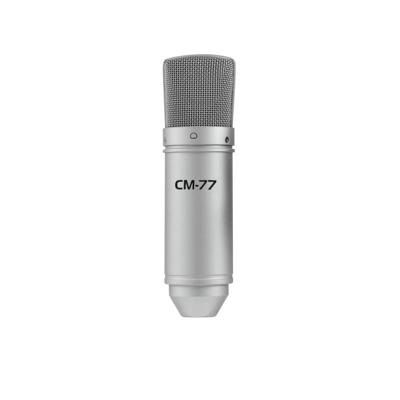 Studiomicrofoon Omnitronic MIC CM-77 Zendmethode:Kabelgebonden Incl. shockmount, Incl. klem