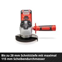 Einhell TC-AG 18/115 Li-Solo Power-X-Change 4431130 Haakse accuslijper 115 mm Zonder accu, Zonder lader 18 V - thumbnail