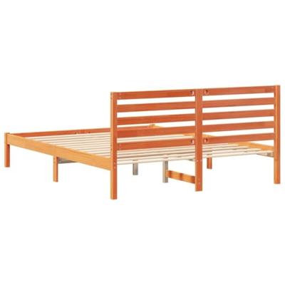 Bedframe Wasbruin 150 x 200 cm Massief grenenhout