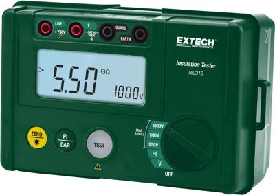 Extech MG310 Isolatiemeter 250 V, 500 V, 1000 V 5.5 GΩ Extech MG310 Isolatiemeter 250 V, 500 V, 1000 V 5.5 GΩ