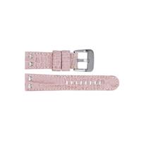 TW Steel horlogeband TWB30 Leder Roze 21mm + wit stiksel - thumbnail