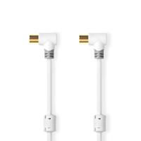 Nedis CSBW40010WT30 Coaxkabel Iec (coax) Male Iec (coax) Female Verguld 100 Db 75 Ohm Dubbel Afgeschermd 3.00 M Rond Pvc Wit Doos - thumbnail