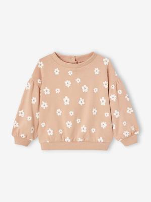 Babysweater met print rouge