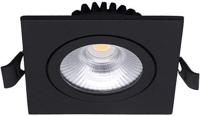Enzo Led inbouwspot 6w 2700k 85mm 60gr vierkant verstelbaar zwart - led4615 - thumbnail