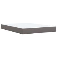 Boxspring met matras kunstleer grijs 160x200 cm - thumbnail