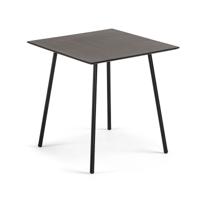 Kave Home Eettafel 'Mathis' 75 x 75cm, kleur Zwart - thumbnail