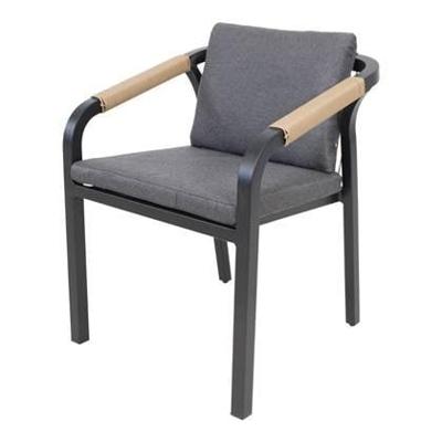 Rimini Stapelstoel aluminium tuinstoel - Set van 4 stuks