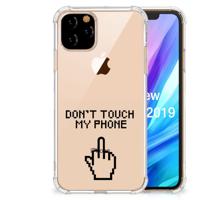 Apple iPhone 11 Pro Anti Shock Case Finger Don't Touch My Phone - thumbnail