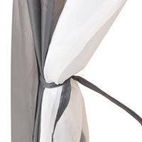 VidaXL Zwembadtent 500x433x250 cm stof grijs - thumbnail