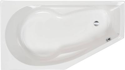 Ben Romero 2.0 inbouw hoekbad met ligzijde en hoek links 160x90cm wit acryl