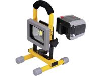 Oplaadbare en verwisselbare bouwlamp op accu met grondstandaard - 10 watt - thumbnail