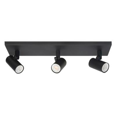 Highlight Zwarte opbouwspotPiccolo 3-lichts recht - S7443.01