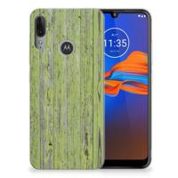 Motorola Moto E6 Plus | Bumper Hoesje | Green Wood - thumbnail