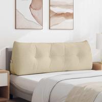 VidaXL Rugkussen crème 140 x 24 x 50 cm stof - thumbnail