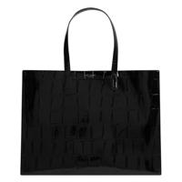Ted Baker Vivvien Croc Effect Extra Large Icon Bag Black - thumbnail