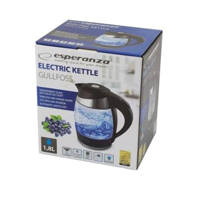 Esperanza EKK009 waterkoker 1,8 l Zwart, Multi kleuren 2200 W