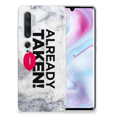 Xiaomi Mi Note 10 Pro | Siliconen hoesje | met naam Already Taken White Xiaomi Mi Note 10 Pro | Siliconen hoesje | met naam Already Taken White