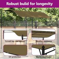 Zonneluifel 180 g/m 3x2,4 m taupe - thumbnail