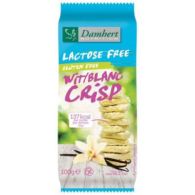 Damhert Lactose Free Witte Chocoladetablet Crisp glutenvrij