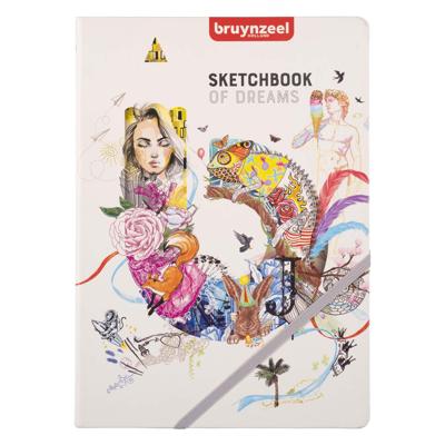 BRUYNZEEL creatives schets/notitieboek a4 140 g/m 80 vellen