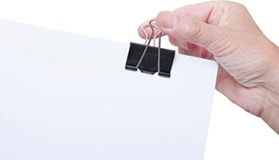 MAUL papierklem foldback 19mm blister 12 zwart