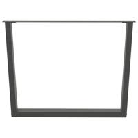 Eettafelpoten 2 st V-vormig 100x(72-73,3) cm staal antraciet - thumbnail