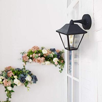 VTEC VT-843 8686 LED-buitenlamp (wand) E27 Mat zwart