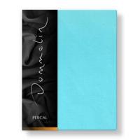 Dommelin Dommelin Laken Uni Percal 200TC 569 Aquamarijn 200x270 cm - thumbnail