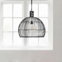 MUST Living Hanglamp 'Las Salinas' Rotan, 50cm, kleur Zwart - thumbnail