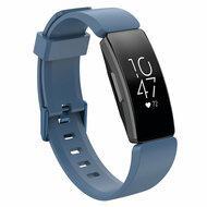 Fitbit Inspire 1 / HR / Ace 2 siliconen bandje met gesp - Maat: Large - denim Fitbit Inspire 1 / HR / Ace 2 siliconen bandje met gesp - Maat: Large - denim