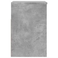 VidaXL Schoenenbank 60x30x45 cm bewerkt hout betongrijs - thumbnail