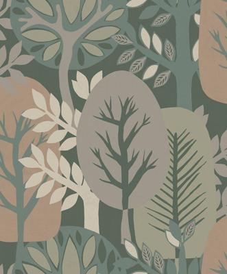 Decoprint Antibes Behang abstracte bomen - AN28283