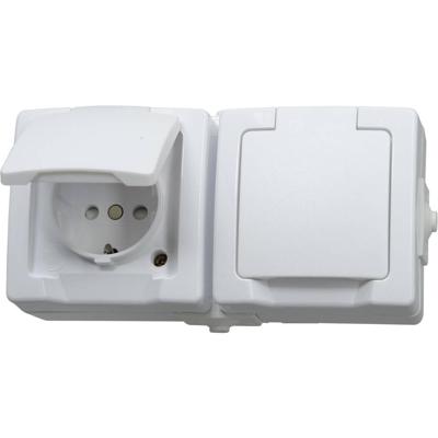 Kopp 137002003 Wandcontactdoos dubbel spatwaterdicht Wit 1 stuk(s)