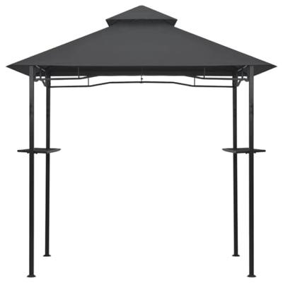 Barbecue paviljoen 240x150x255 cm staal antraciet