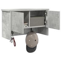 Wandgemonteerde kapstok Betongrijs 50 x 20 x 30 cm Bewerkt hout - thumbnail