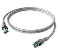 EasyLan DualBoot PushPull IP20 patchkabel, Cat.6A (Class EA), S/FTP, grijs, 1,5 m - thumbnail